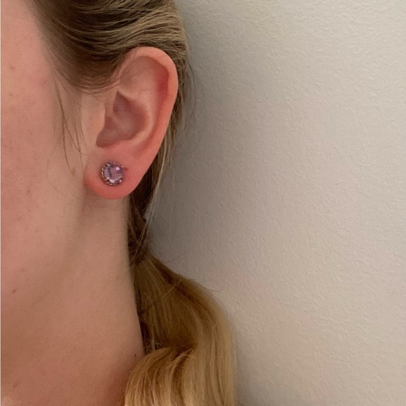 David Yurman Petite Chatelaine Amethyst Earrings - Picture 9 of 9